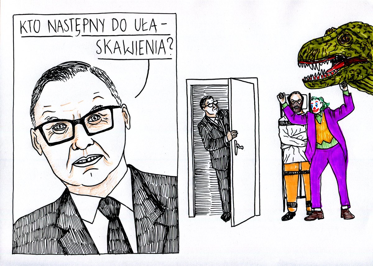 SmutneHistorie's tweet image. komu komu, bo idę do domu. / @Polityka_pl nr 30, 2025 / #satyra #PAD #prezydent #duda #ułaskawienie #bąkiewicz