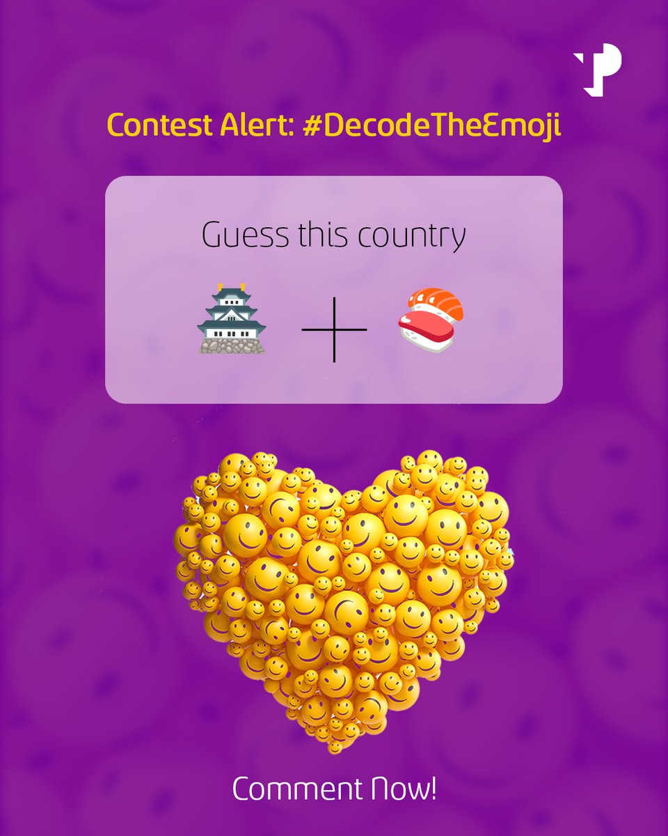 The next question of the #DecodeTheEmoji Contest is here! 
Like. Share. Comment your answers below! 👇
 
Remember to:
1️⃣ Add #DecodeTheEmoji and #TPIndia in your answer
2️⃣ Tag @tpindiaofficial and 3 of your friends

#TPIndia #ContestAlert #WorldEmojiDay #Contest