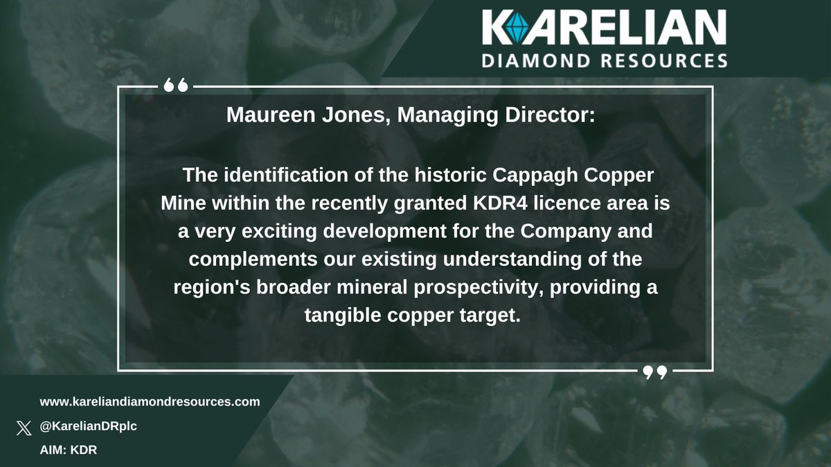 KarelianDRplc's tweet image. News Recap:

➡️Site of Historic Copper Mine Identified as Significant New Copper Target 

➡️Northern Ireland Nickel-Copper-PGE Potential Enhanced 

Read more: buff.ly/o8qHSPR 

#KDR #Copper