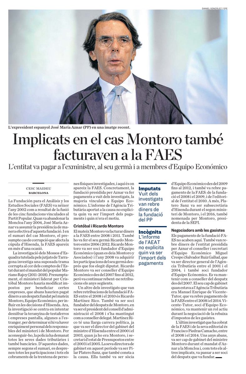 Posar urnes és malversació i robar a mans plenes no ho és. Per això els corruptes espanyols estan en llibertat i els demòcrates catalans innocents segueixen a l’exili.