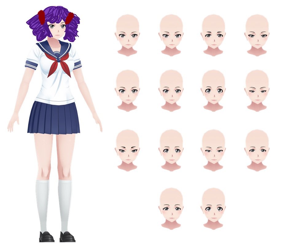 xolyaa_0's tweet image. guys rate my kokona haruka hair redesign #yanderesimulator #kokonaharuka #art