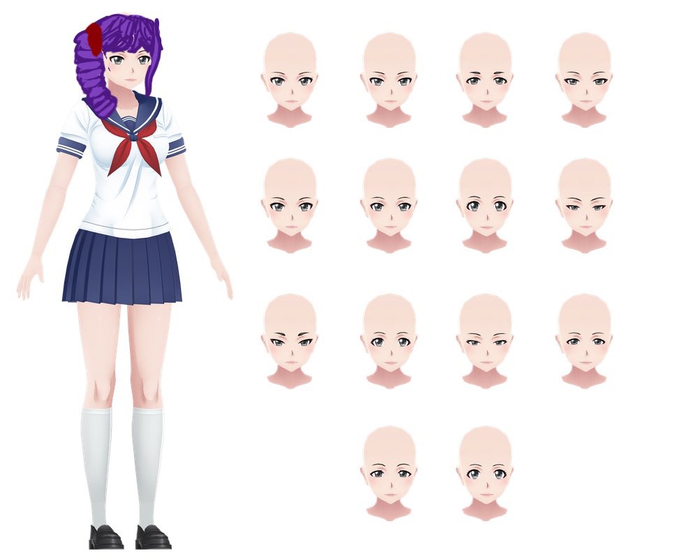 xolyaa_0's tweet image. guys rate my kokona haruka hair redesign #yanderesimulator #kokonaharuka #art