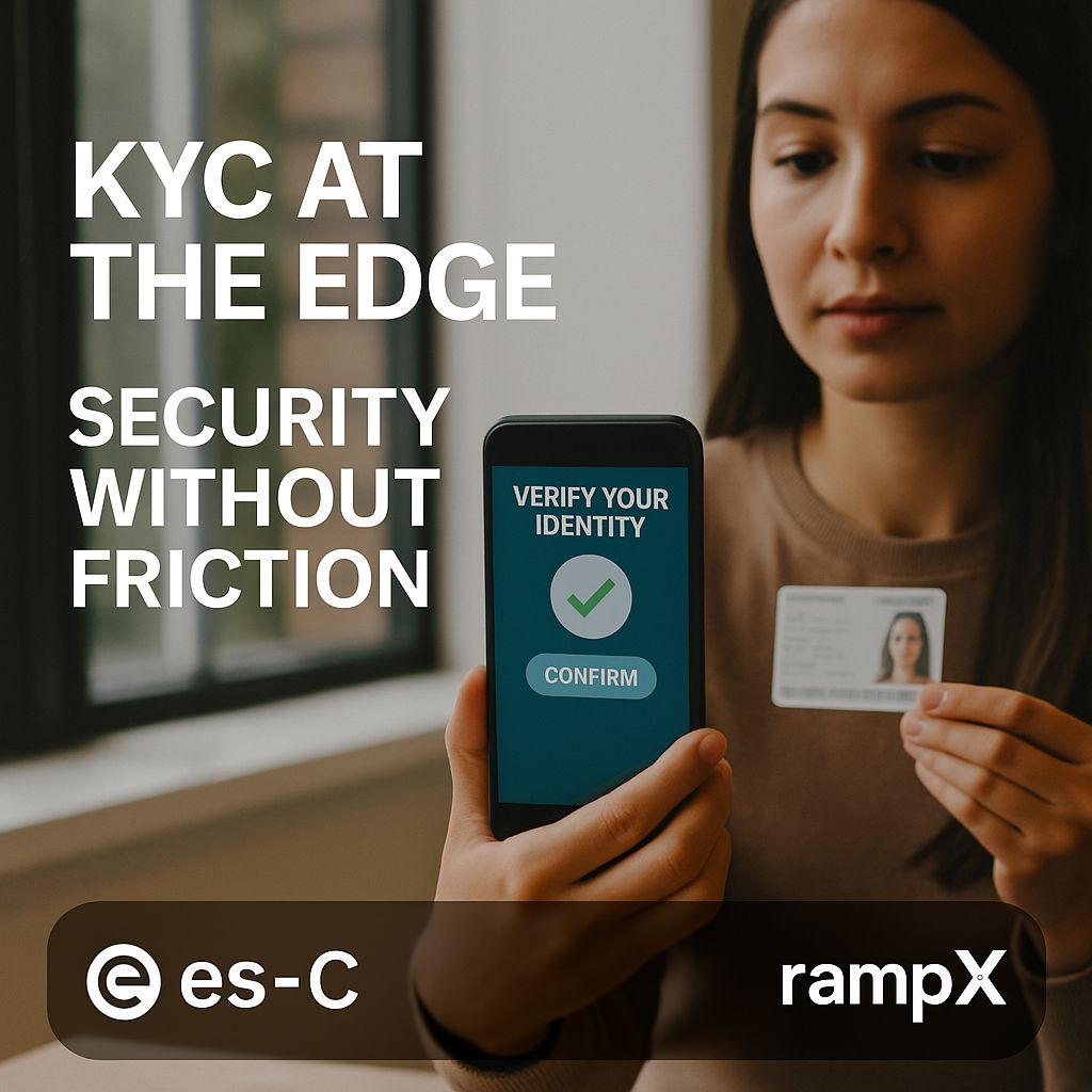 es_currencies's tweet image. Privacy ≠ chaos.
es-C unisce accessibilità e compliance:

✅ Onboarding KYC rapido
✅ Identità verificata, non esposta
✅ Pagamenti tracciabili ma riservati

KYC at the edge.
Security without friction.
Live via RampX: rampx.finance

#TechThursday #Web3KYC…