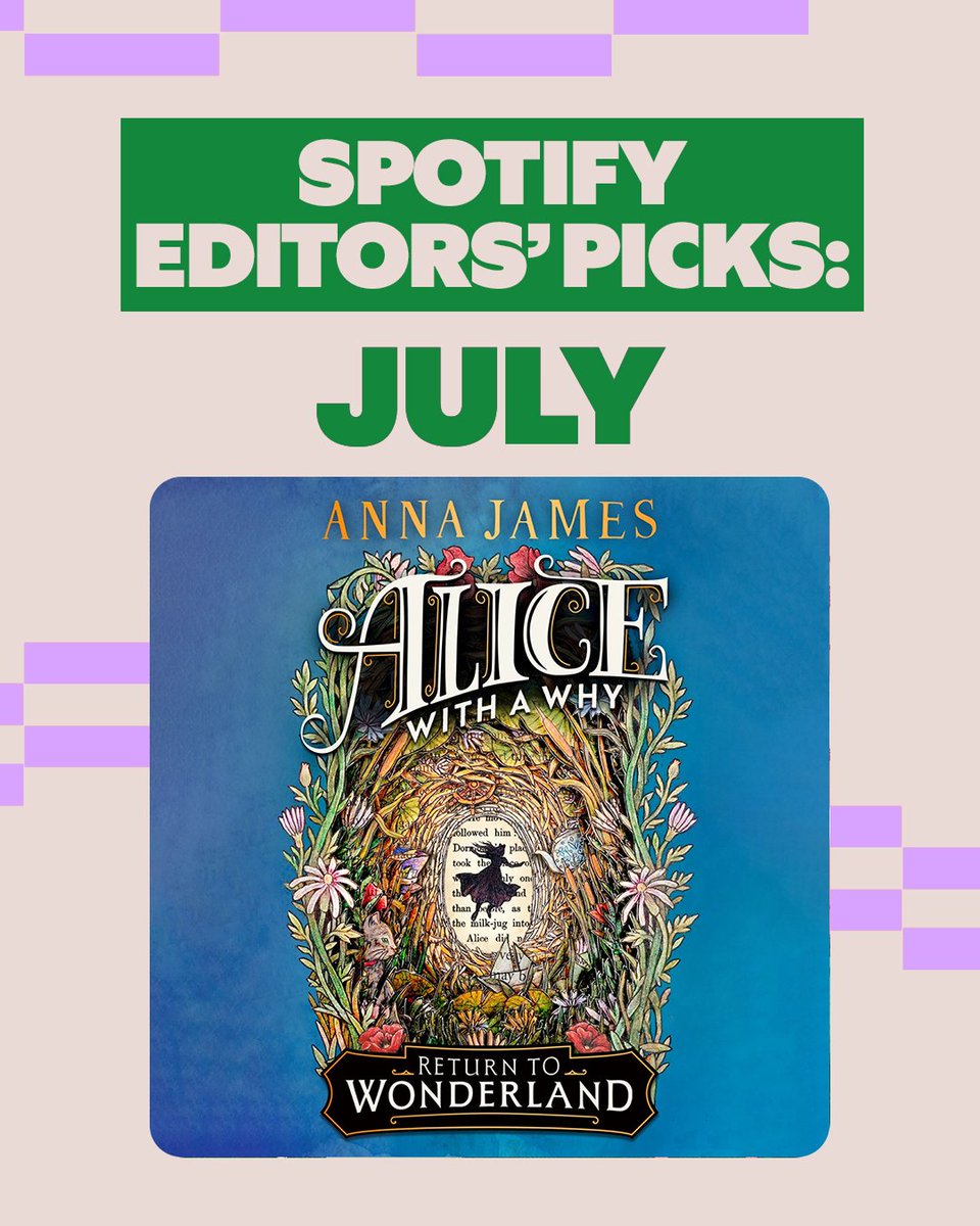 HarperCollinsCh's tweet image. We’re thrilled that Alice with a Why by @acaseforbooks and illustrations by @matthewlland is one of Spotify’s 5 audiobook editorial picks for July!
Fall down the rabbit hole and into an enchanting reimagining of a classic - Alice like you’ve never heard her before...