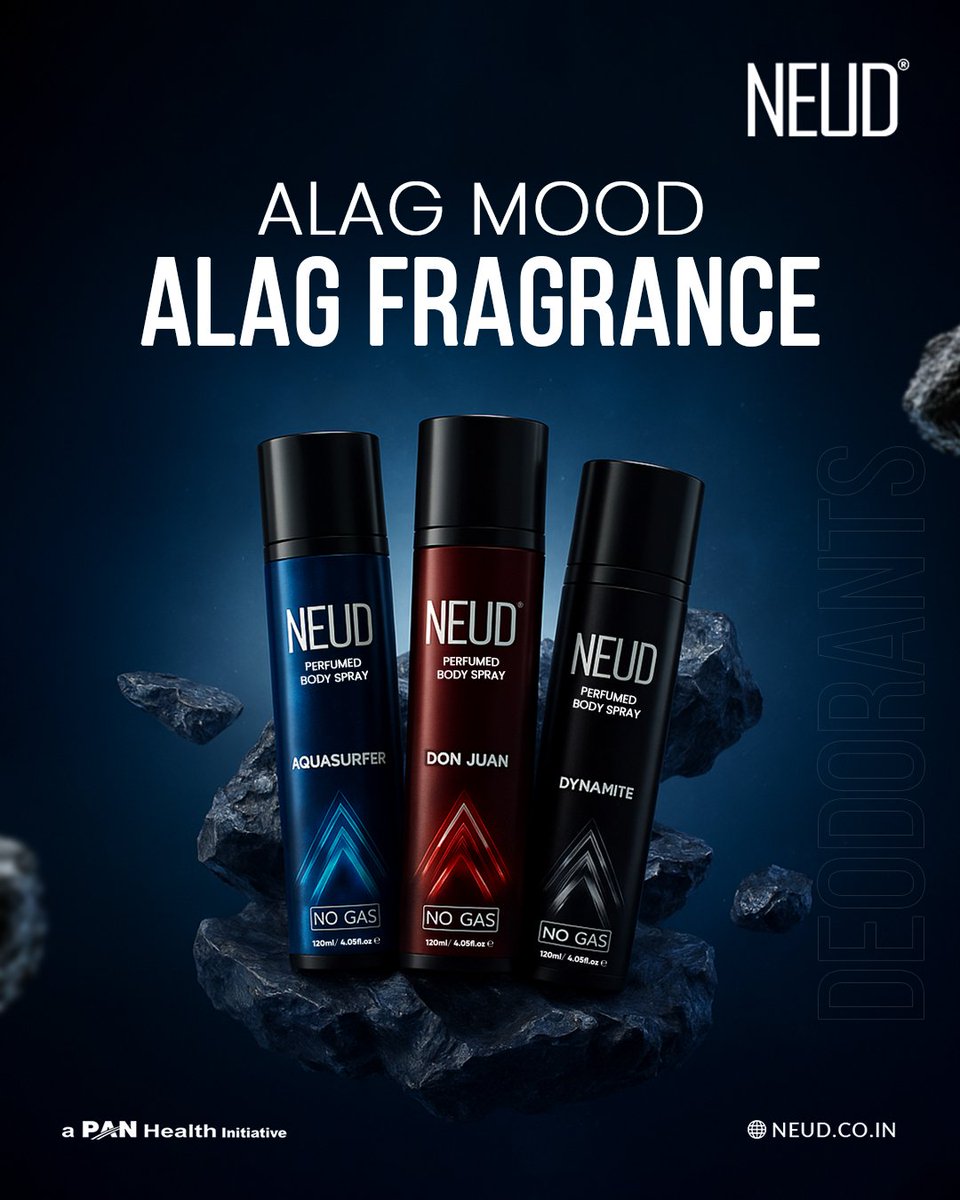 ContactNeud's tweet image. Your day isn’t one-dimensional, so why should your fragrance be? Experience three unique deodorants in one combo – because every mood deserves its own signature scent.
.
.
.
#neud #deodorant #deo #trio #combo #odour #differentvibes #styleoftheday