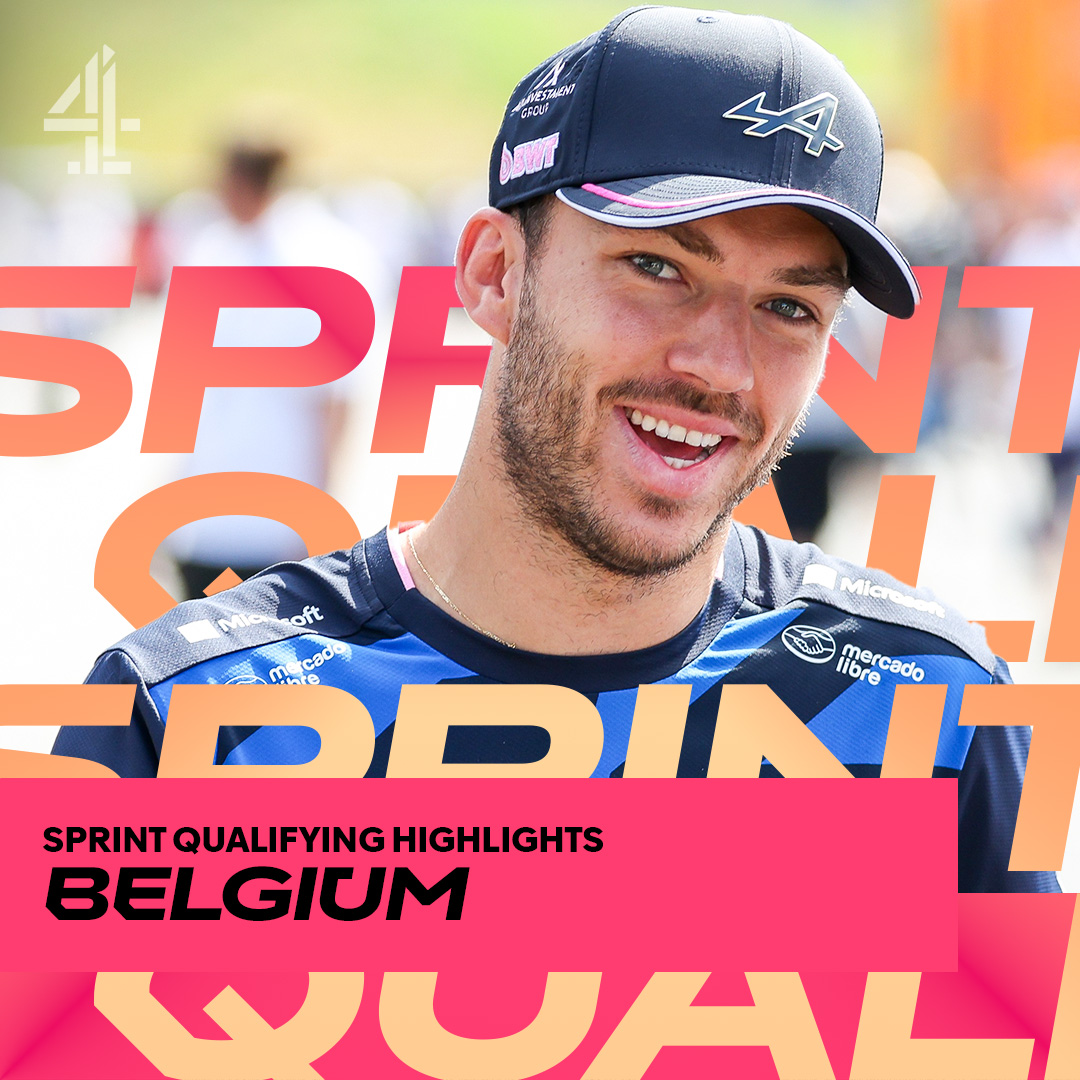 C4Sport's tweet image. Let&apos;s get this Spa-rty started 🪩

It&apos;s a bumper weekend of action from Belgium, starting with Sprint Quali highlights on @Channel4 at 8pm 📺

#C4F1 | #F1 | #BelgianGP