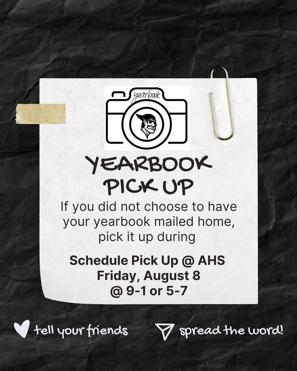 August 8th is the day! 
<a href="/GreenmenNation/">AHS Student Section</a> <a href="/AHS_DrPach/">Ashley Pach</a> <a href="/AHS_SeanBaker/">AHS_SeanBaker</a> <a href="/torresv4msu/">Victor Torres</a> <a href="/GreenmenGO/">AHS Guidance</a> <a href="/ACSD_MH/">Mike Hayes</a> <a href="/TTaylorAHS/">Toni Taylor</a>