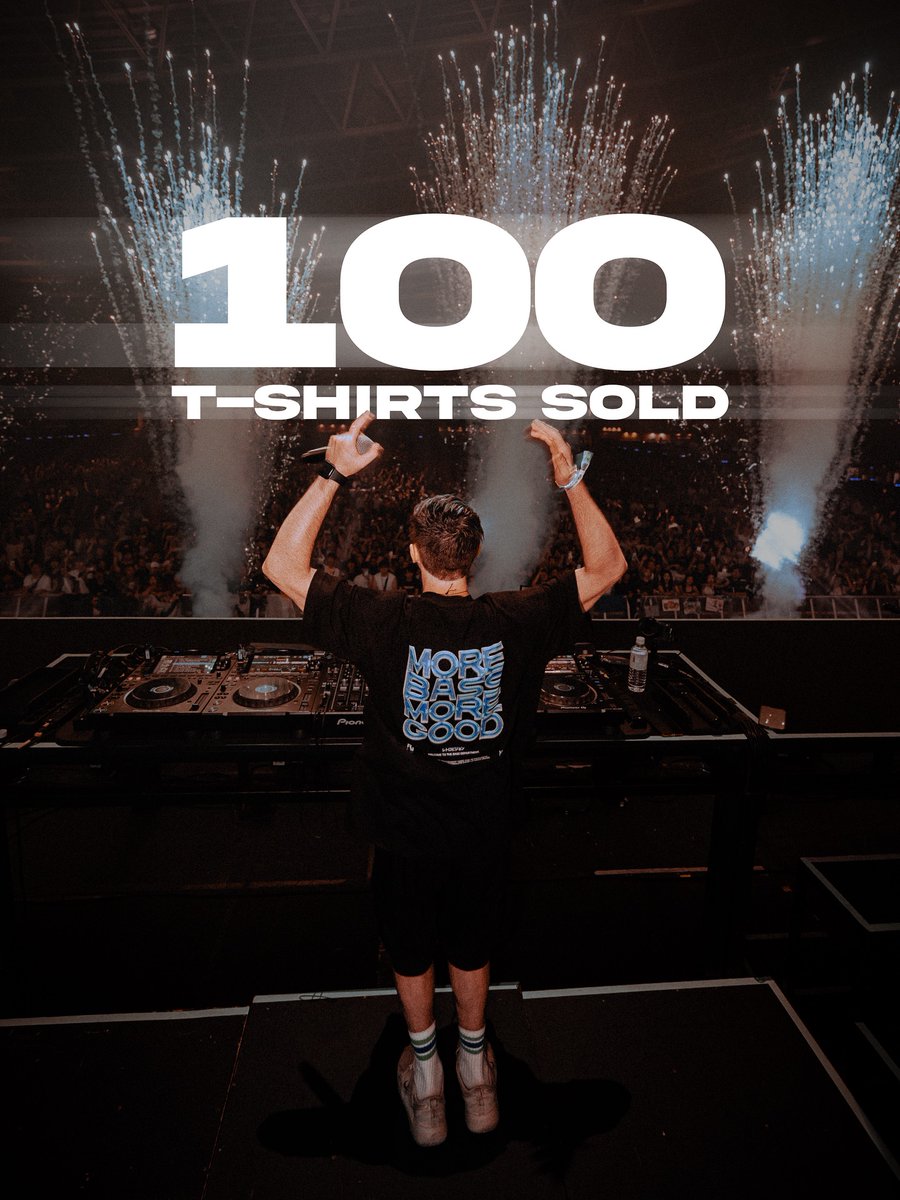 THANK YOU ! ありがとう ！Over 100 t-shirts sold in less than a day, thats crazy !!!
Still available at morebassmoregood.com
