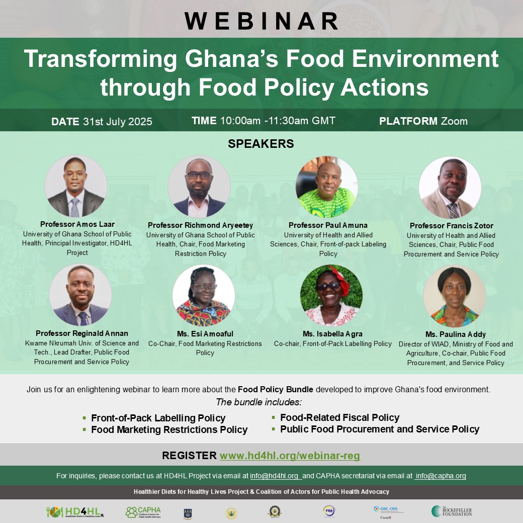 IDRC_CRDI's tweet image. Que faut-il pour remodeler l’environnement alimentaire d’un pays?
💡 Le 31 juillet, assistez au nouveau webinaire Transformer l’environnement alimentaire du Ghana grâce à des mesures de politique alimentaire.
👉 Inscription : bit.ly/3Ix6YLW
@cchefs_idrc