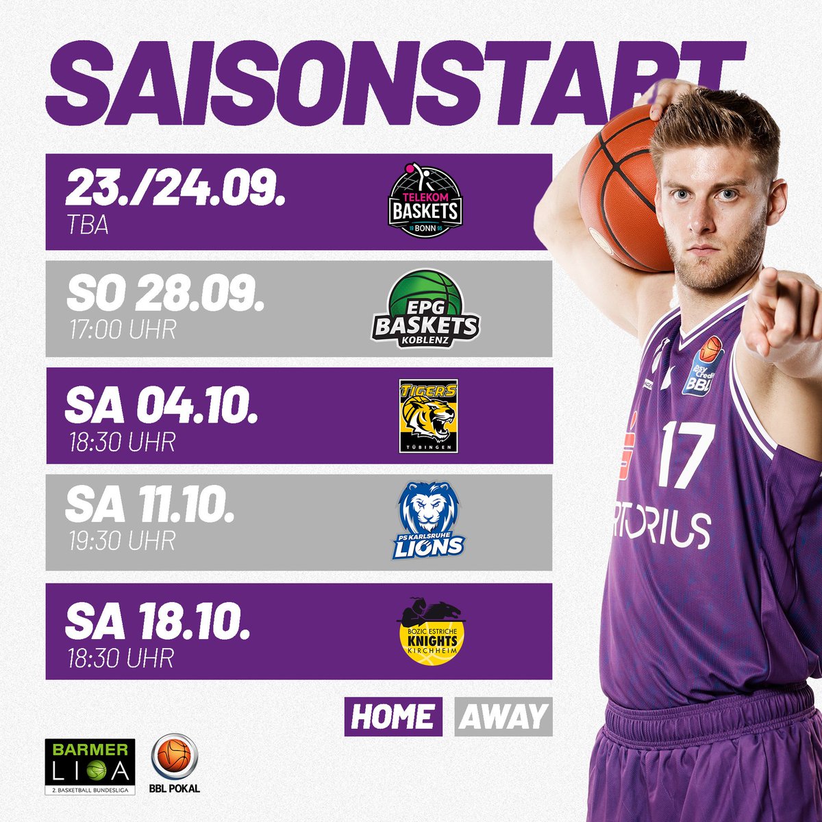 In rund drei Wochen starten unsere 🌸 offiziell ins Training - Ende September beginnt die Saison 2025/26 mit dem BBL Pokal-Spiel gegen die Telekom Baskets Bonn. 

Mehr Infos zum Saisonstart: ⬇️ 

📲 buff.ly/NXekw9p  

#wirsindgöttingen 
#proa