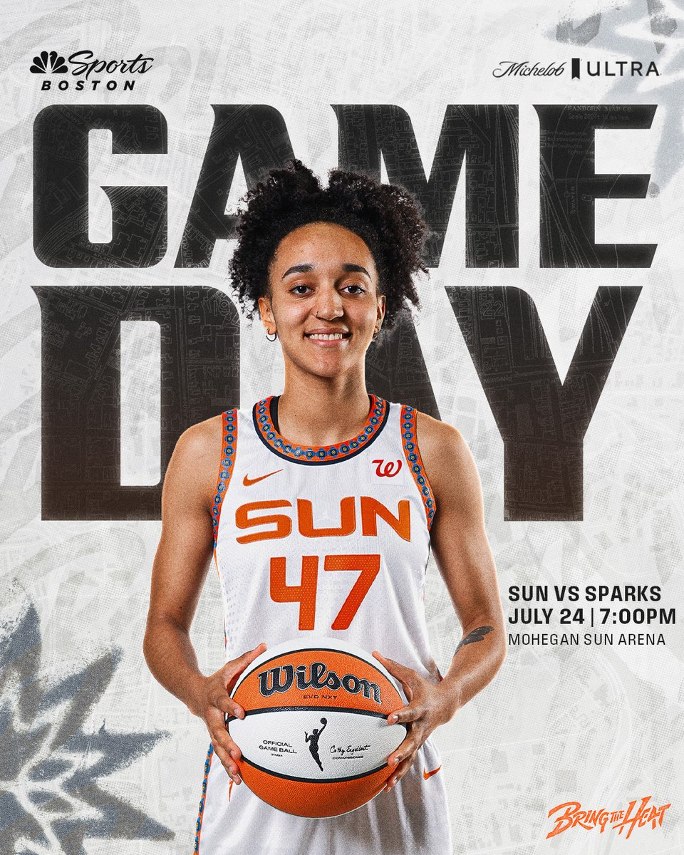Connecticut Sun (@connecticutsun) on Twitter photo Ready to bring the heat tonight π₯
π <a href="/LASparks/">Los Angeles Sparks</a>
π Mohegan Sun Arena
β° 7:00 PM ET
πΊ NBC Sports Boston
#BringTheHeat | #CTSun | <a href="/MichelobULTRA/">Michelob ULTRA</a> Ready to bring the heat tonight π₯
π <a href="/LASparks/">Los Angeles Sparks</a>
π Mohegan Sun Arena
β° 7:00 PM ET
πΊ NBC Sports Boston
#BringTheHeat | #CTSun | <a href="/MichelobULTRA/">Michelob ULTRA</a>