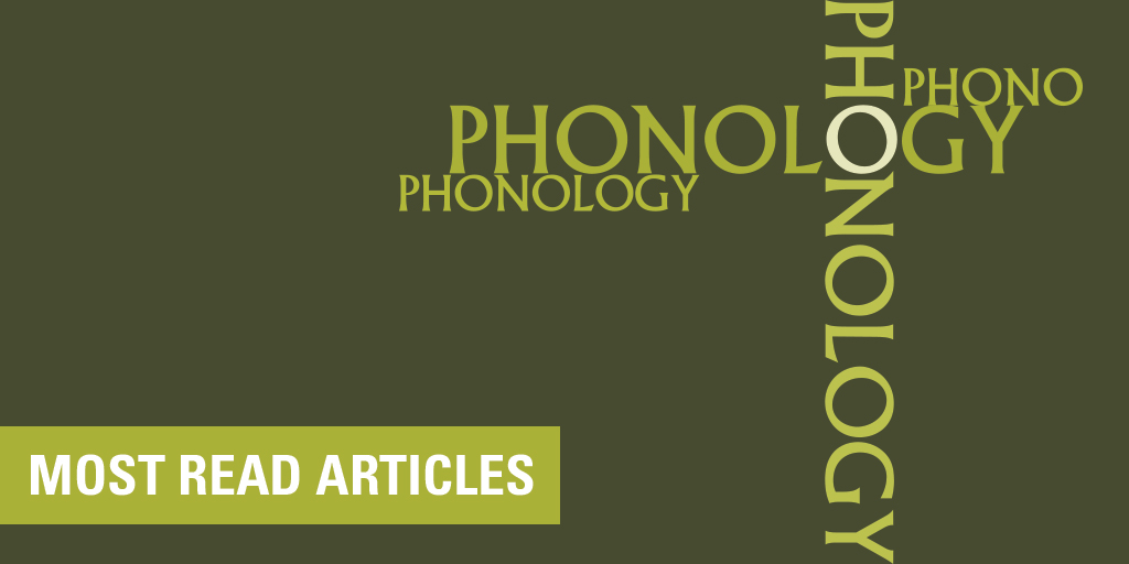 CambUP_LangLing's tweet image. Check out the most-read articles from Phonology:
📚 cup.org/3UmP2WO
#linguistics
