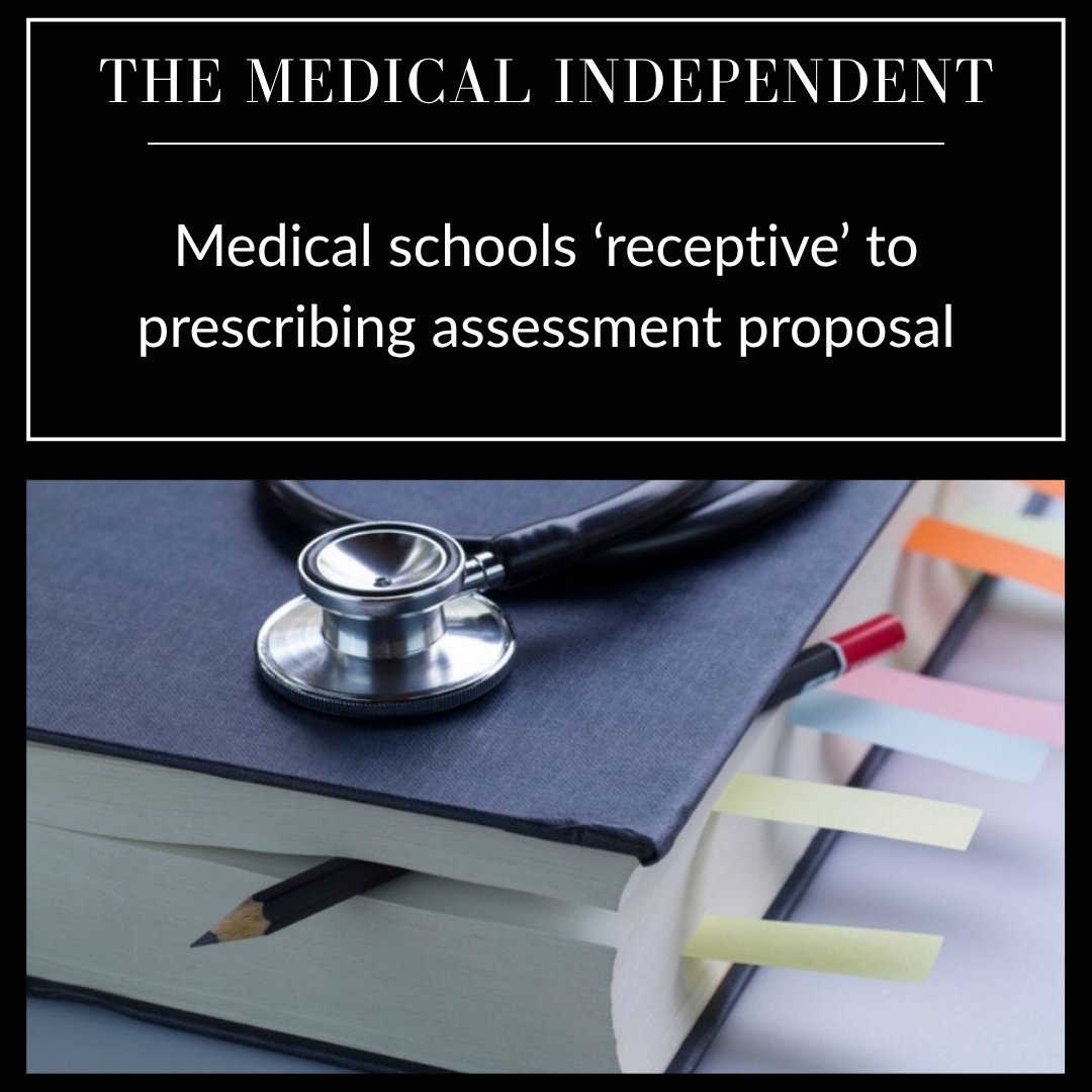 med_indonews's tweet image. Medical schools ‘receptive’ to prescribing assessment proposal
medicalindependent.ie/in-the-news/me…
@MedCouncilIRL @UCDMedicine @RCSI_Irl @TrinityMed1 @UCCMedHealth @uniofgalway @MedicineAtUL #medicationsafety #prescribingsafely
