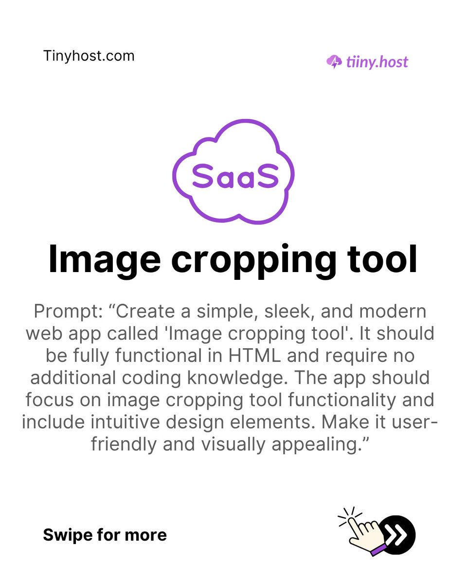 TiinyHost's tweet image. GPT prompts designers need⬇️
Skip coding. Use GPT prompts to create simple tools.
Get more prompts here: tiiny.host/chatgpt-prompt…
