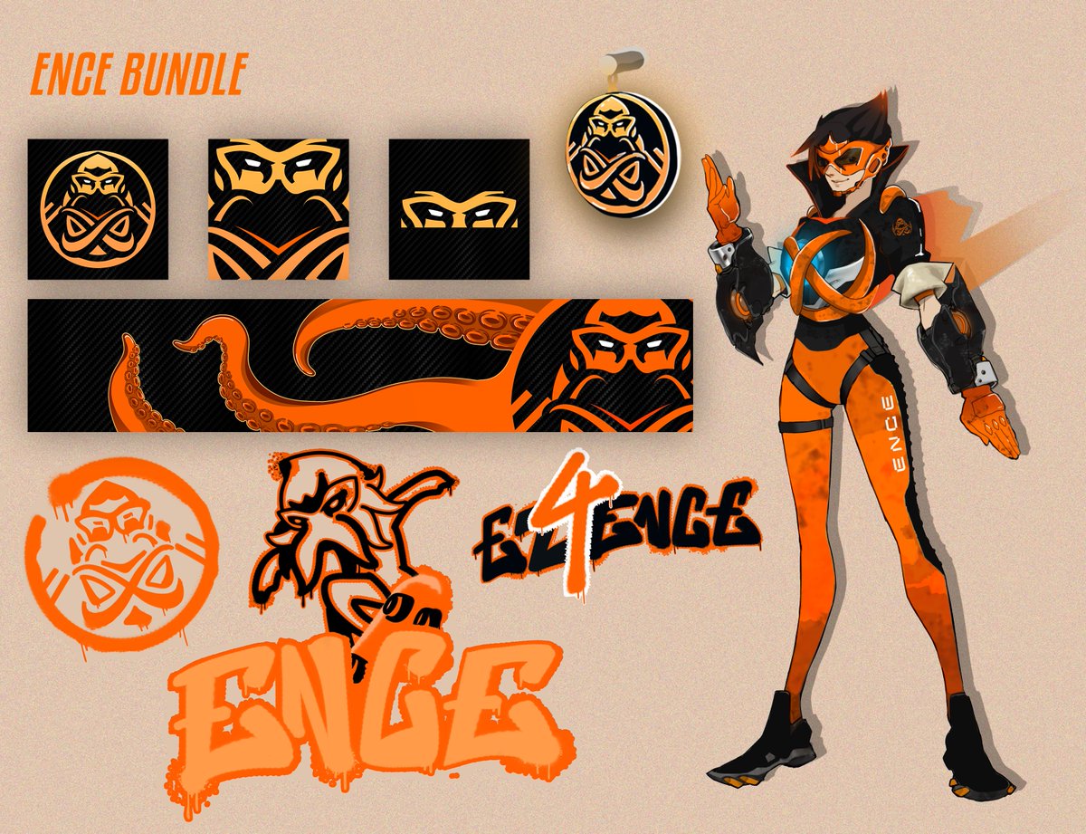 With the official OWCS Bundles finally releasing, I wanted to share the designs I made for ENCEs partner program pitch!

if only😭