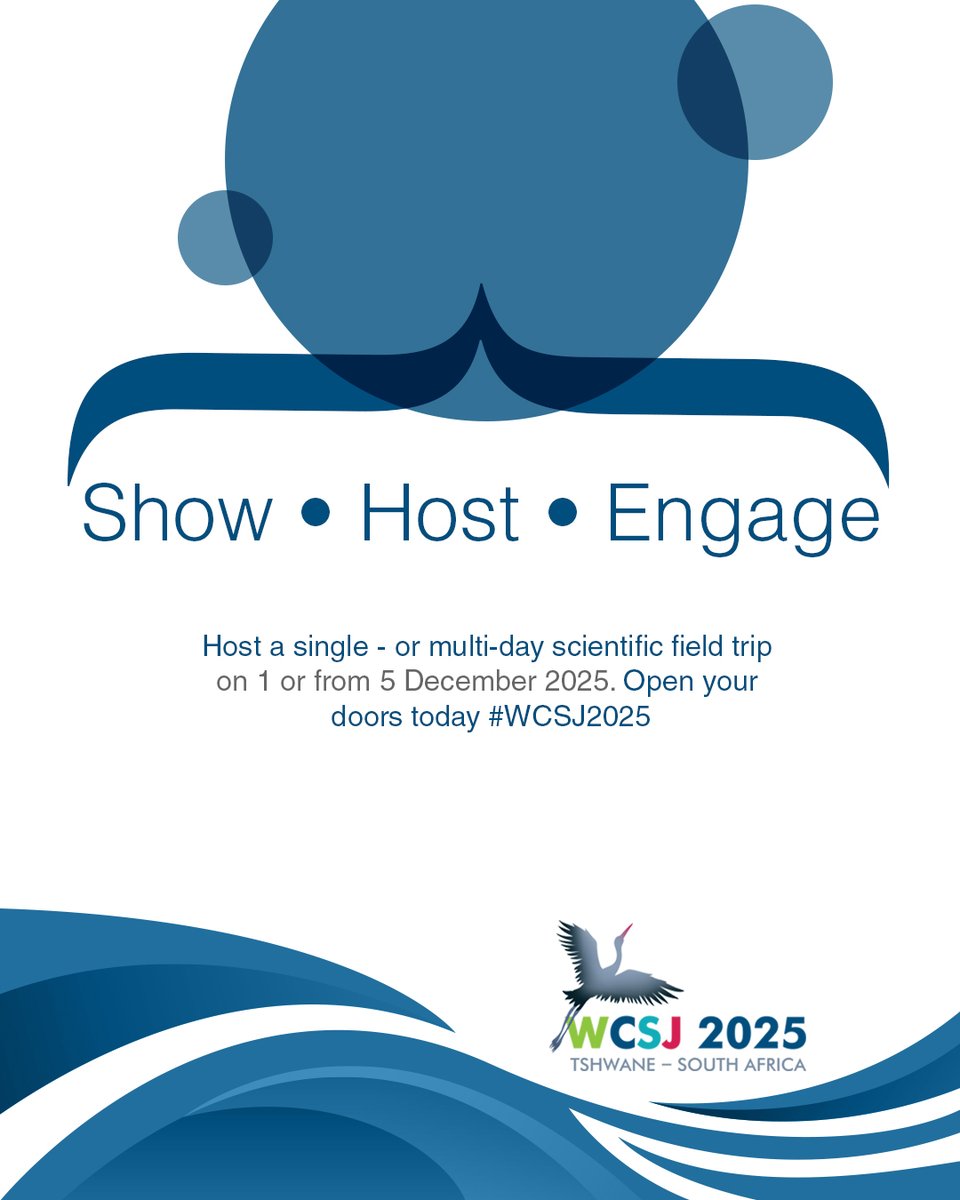 WCSJ2025 (@wcsj2025) on Twitter photo Host a field trip for #WCSJ2025!
Showcase your science, research or innovation to global journalists on 1 or from 5 Dec 2025.
You run the trip — we help promote it.
Open your doors to the world!
🔗 Learn more: shorturl.at/SlmFR
#WCSJ2025 #ScienceJournalism #WCSJ <a href="/WFSJ/">World Federation of Science Journalists</a> Host a field trip for #WCSJ2025!
Showcase your science, research or innovation to global journalists on 1 or from 5 Dec 2025.
You run the trip — we help promote it.
Open your doors to the world!
🔗 Learn more: shorturl.at/SlmFR
#WCSJ2025 #ScienceJournalism #WCSJ <a href="/WFSJ/">World Federation of Science Journalists</a>