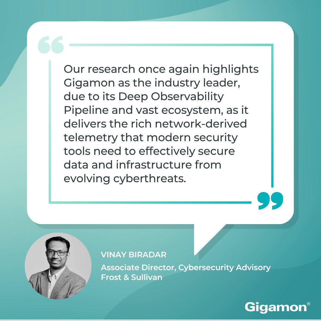 Gigamon (@gigamon) on Twitter photo π£ This new <a href="/Frost_Sullivan/">Frost & Sullivan</a> report confirms that Gigamon continues to lead the #DeepObservability market!
Get the full report to see how Gigamon is setting the standard for how enterprises secure, manage, and optimize hybrid cloud environments: ow.ly/PeZx50WukoT π£ This new <a href="/Frost_Sullivan/">Frost & Sullivan</a> report confirms that Gigamon continues to lead the #DeepObservability market!
Get the full report to see how Gigamon is setting the standard for how enterprises secure, manage, and optimize hybrid cloud environments: ow.ly/PeZx50WukoT