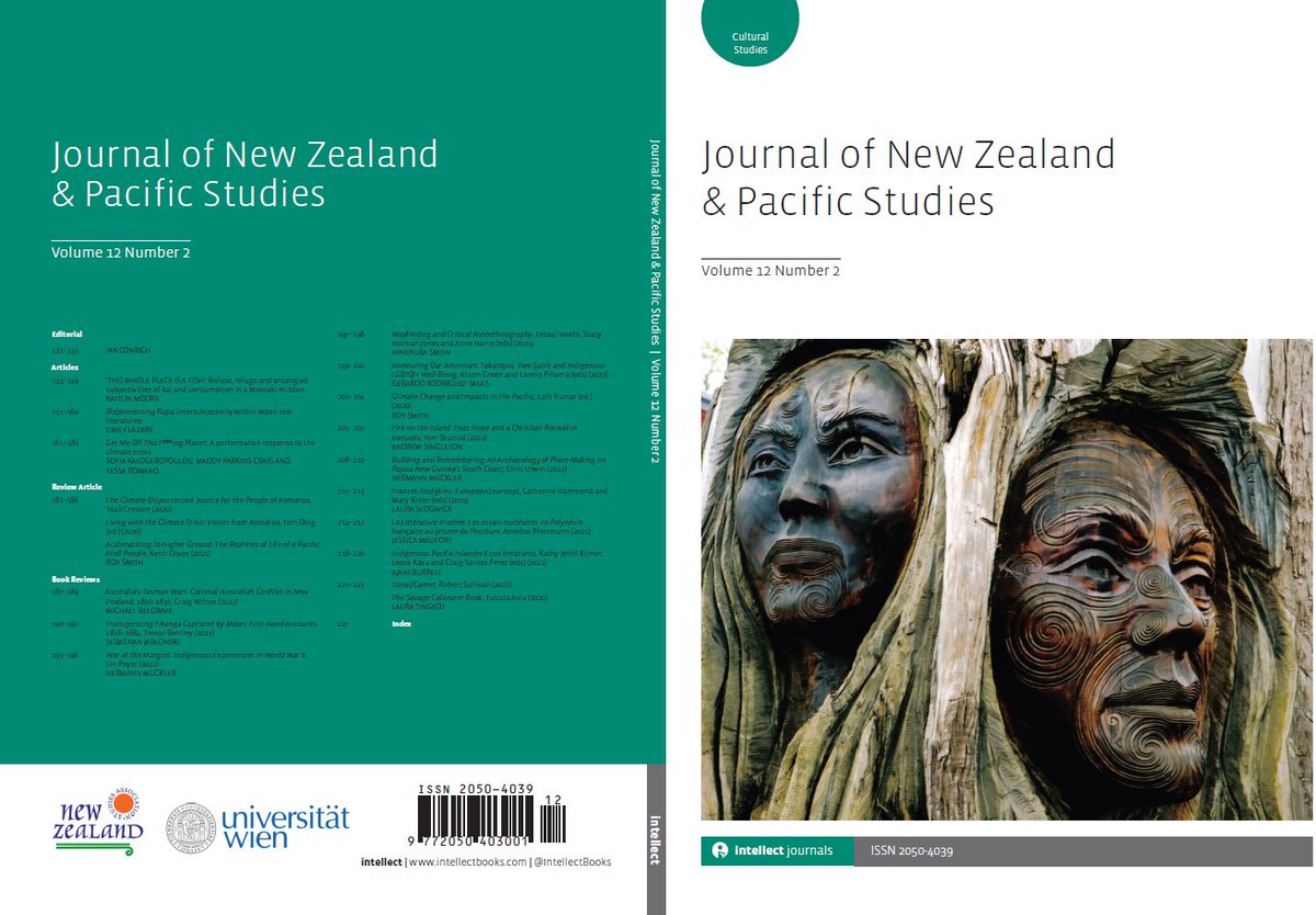 IntellectBooks's tweet image. Journal of New Zealand & Pacific Studies 12.2 is out now!
Including ‘(Re)presenting Papa: Intersubjectivity within Māori eco-literatures’ by Emily Lazare
#NewZealand #PacificStudies #CulturalStudies
intellectdiscover.com/content/journa…