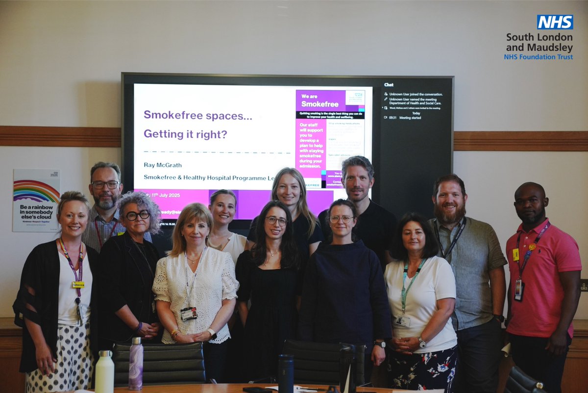 MaudsleyNHS's tweet image. 💜South London and Maudsley, together with colleagues from @KingsCollegeLon and @KingsCollegeNHS welcomed the @DHSCgovuk to our Denmark Hill smokefree sites.
Read more about the visit: ow.ly/lTPZ50Wuzgx