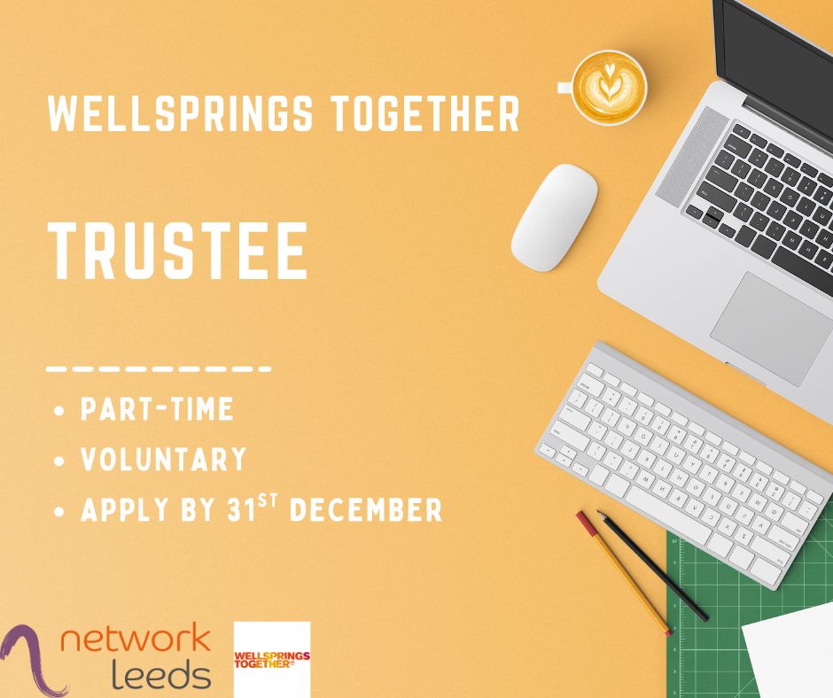 Network Leeds (@networkleeds) on Twitter photo πΌ <a href="/WellspringsT/">Wellsprings Together</a> has an exciting opportunity to use your skills to make a real difference in the life of a growing and innovative organisation. Check out the details below ποΈ Deadline: 31st December β° Part Time π° Voluntary
π buff.ly/2B2CfSq
#jobs #vacancy #trustee πΌ <a href="/WellspringsT/">Wellsprings Together</a> has an exciting opportunity to use your skills to make a real difference in the life of a growing and innovative organisation. Check out the details below ποΈ Deadline: 31st December β° Part Time π° Voluntary
π buff.ly/2B2CfSq
#jobs #vacancy #trustee