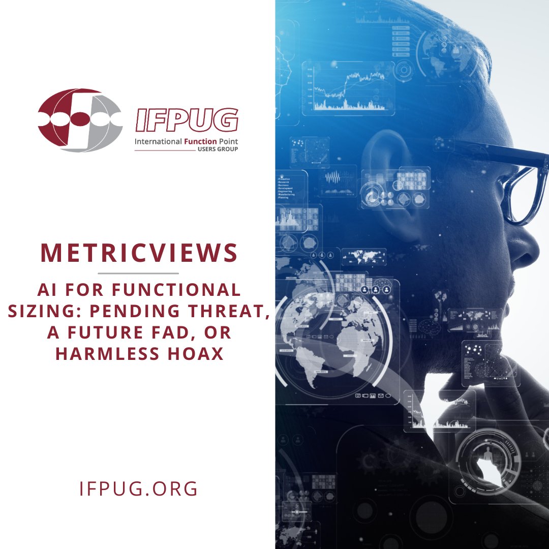 In our recent issue of MetricViews, Joe Schofield shares the role that #AI plays in organizations as well as in our personal lives and answers the question of whether AI poses a threat to replacing human skills for counting function points. Read it now at: f.mtr.cool/rengqdogfm
