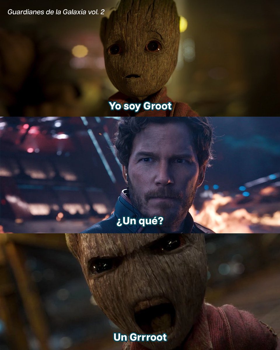 DisneyPlusES's tweet image. 🌱 Yo soy Groot
🗣️ ¿Un qué?
🌱 Un Grrroot