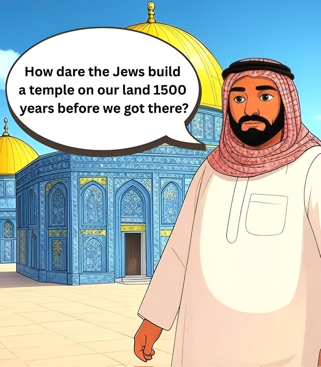 UnplugIsrael's tweet image. Historical logic 101: If your ancestors hadn’t arrived yet, obviously you owned the place all along.