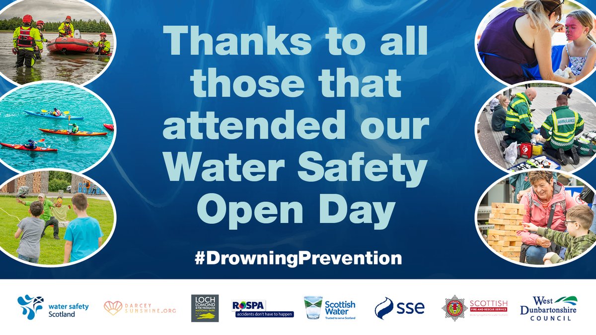 WaterSafetyScot's tweet image. Thanks to all those that attended our Water Safety Open Day. We hope you had as much fun as we did and now feel confident to go out and enjoy Scotland’s waters safely through following the three step Water Safety Code.
#WaterSafety
#DrowningPrevention