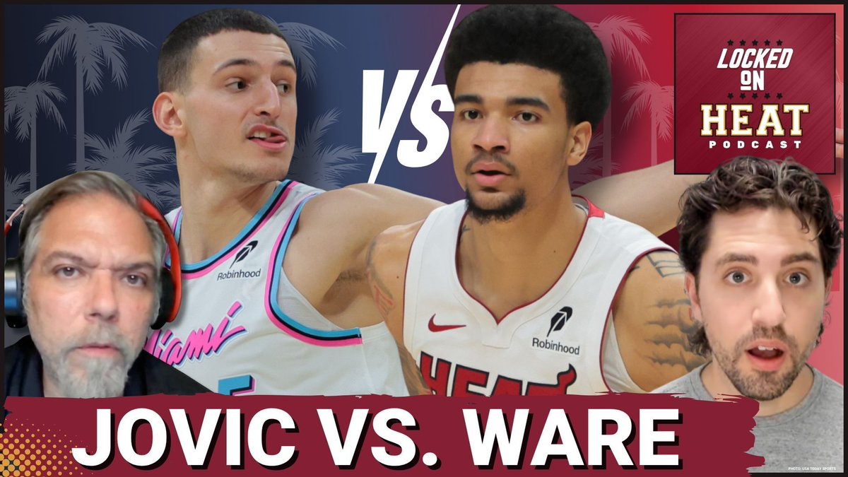 LockedOnHeat's tweet image. Will Nikola Jovic be Miami&apos;s secret weapon next season?

🔥 Jovic vs. Ware: Who starts next to Bam?
🔥 Vlad Goldin: Heat&apos;s surprise backup center?

Listen to the latest episode of Locked On Heat now! 

YouTube: youtu.be/Skg-DXnPKsM 
Podcast: …cast-on-the-miami-heat.simplecast.com