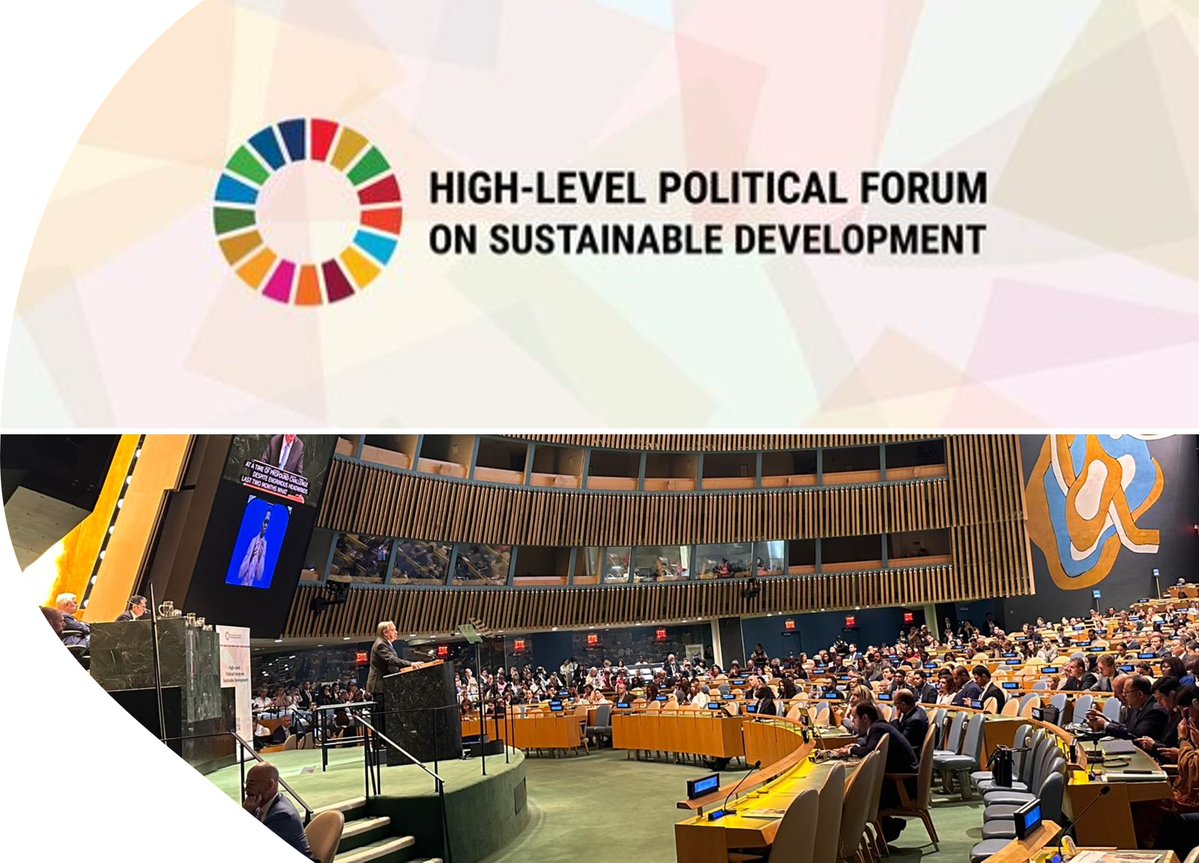 UNECE's tweet image. As the custodian of several🌍conventions & treaties, w/ strong impact for multiple industries, @UNECE plays a unique role in helping🇺🇳Member States to achieve social & economic wellbeing. #UN80 can unlock further benefits ~ @Tatiana_Molcean w/ Ambassadors of 🇩🇰🇫🇷🇳🇱🇸🇮 🇺🇸&🇺🇿 #HLPF