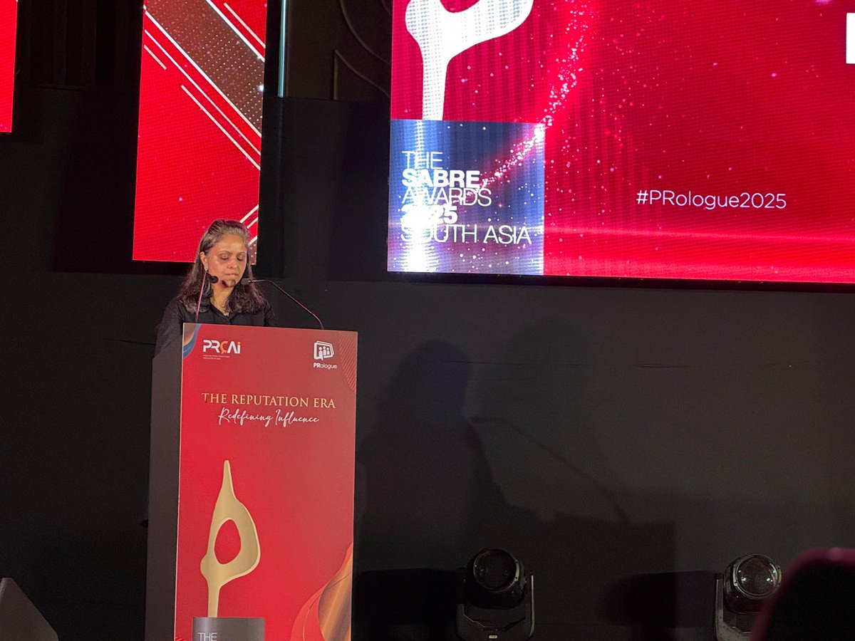 Nitin Mantri 🇮🇳 (@nitinmantri) on Twitter photo .<a href="/PRCAIndia/">PRCAI</a> VP <a href="/nehamehro/">nehamehrotra</a> just opened #SabreAwardsSA 2025 with heart, wit and serious conviction, reminding us why reputation, not noise, drives real influence. #Prologue2025 #RedifingInfluence
<a href="/avianWE/">Avian We.</a> <a href="/chase_advisors/">Chase Advisors</a> <a href="/WEcomms/">We. Communications</a> .<a href="/PRCAIndia/">PRCAI</a> VP <a href="/nehamehro/">nehamehrotra</a> just opened #SabreAwardsSA 2025 with heart, wit and serious conviction, reminding us why reputation, not noise, drives real influence. #Prologue2025 #RedifingInfluence
<a href="/avianWE/">Avian We.</a> <a href="/chase_advisors/">Chase Advisors</a> <a href="/WEcomms/">We. Communications</a>