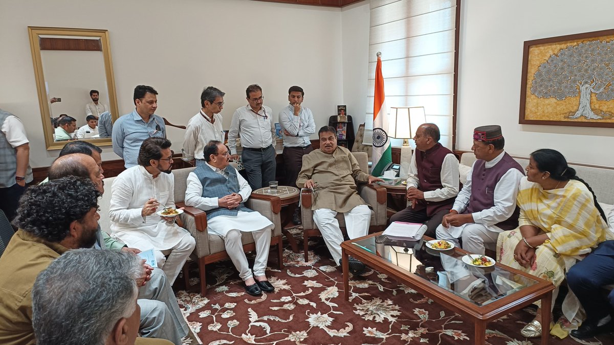 Office Of Nitin Gadkari (@officeofng) on Twitter photo ЁЯУНрд╕рдВрд╕рдж рднрд╡рди, рдирдИ рджрд┐рд▓реНрд▓реА
рдХреЗрдВрджреНрд░реАрдп рдордВрддреНрд░реА рдФрд░ рднрд╛рдЬрдкрд╛ рдЕрдзреНрдпрдХреНрд╖ рд╢реНрд░реА <a href="/JPNadda/">Jagat Prakash Nadda</a> рдЬреА рдХреЗ рдиреЗрддреГрддреНрд╡ рдореЗрдВ рд╣рд┐рдорд╛рдЪрд▓ рдкреНрд░рджреЗрд╢ рдХреЗ рд╕рд╛рдВрд╕рджреЛрдВ рдкреВрд░реНрд╡ рдХреЗрдВрджреНрд░реАрдп рдордВрддреНрд░реА рд╢реНрд░реА <a href="/ianuragthakur/">Anurag Thakur</a> рдЬреА, рдиреЗрддрд╛ рдкреНрд░рддрд┐рдкрдХреНрд╖ рд╢реНрд░реА <a href="/jairamthakurbjp/">Jairam Thakur</a> рдЬреА, рднрд╛рдЬрдкрд╛ рдкреНрд░рджреЗрд╢ рдЕрдзреНрдпрдХреНрд╖ рд╢реНрд░реА <a href="/rajeevbindal/">Dr. Rajeev Bindal</a> рдЬреА, рд╢реНрд░реА <a href="/iSureshBjp/">Suresh Kashyap</a> рдЬреА, рд╢реНрд░реА ЁЯУНрд╕рдВрд╕рдж рднрд╡рди, рдирдИ рджрд┐рд▓реНрд▓реА
рдХреЗрдВрджреНрд░реАрдп рдордВрддреНрд░реА рдФрд░ рднрд╛рдЬрдкрд╛ рдЕрдзреНрдпрдХреНрд╖ рд╢реНрд░реА <a href="/JPNadda/">Jagat Prakash Nadda</a> рдЬреА рдХреЗ рдиреЗрддреГрддреНрд╡ рдореЗрдВ рд╣рд┐рдорд╛рдЪрд▓ рдкреНрд░рджреЗрд╢ рдХреЗ рд╕рд╛рдВрд╕рджреЛрдВ рдкреВрд░реНрд╡ рдХреЗрдВрджреНрд░реАрдп рдордВрддреНрд░реА рд╢реНрд░реА <a href="/ianuragthakur/">Anurag Thakur</a> рдЬреА, рдиреЗрддрд╛ рдкреНрд░рддрд┐рдкрдХреНрд╖ рд╢реНрд░реА <a href="/jairamthakurbjp/">Jairam Thakur</a> рдЬреА, рднрд╛рдЬрдкрд╛ рдкреНрд░рджреЗрд╢ рдЕрдзреНрдпрдХреНрд╖ рд╢реНрд░реА <a href="/rajeevbindal/">Dr. Rajeev Bindal</a> рдЬреА, рд╢реНрд░реА <a href="/iSureshBjp/">Suresh Kashyap</a> рдЬреА, рд╢реНрд░реА
