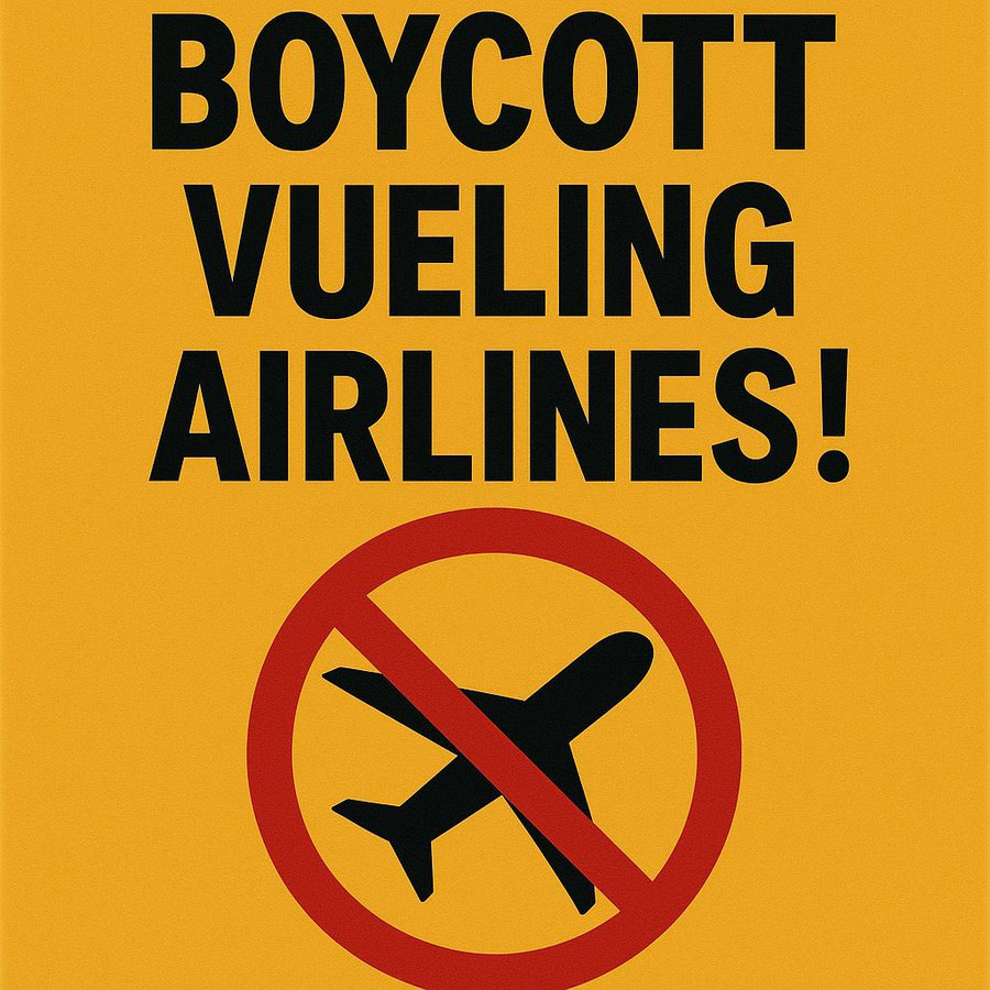 Tim Skellett (@gurdur) on Twitter photo <a href="/vueling/">Vueling Airlines</a> Boycott <a href="/vueling/">Vueling Airlines</a>, #BoycottVueling, and let's hope this comes up in court very soon, several times, since lots of people have been affected. <a href="/vueling/">Vueling Airlines</a> Boycott <a href="/vueling/">Vueling Airlines</a>, #BoycottVueling, and let's hope this comes up in court very soon, several times, since lots of people have been affected.