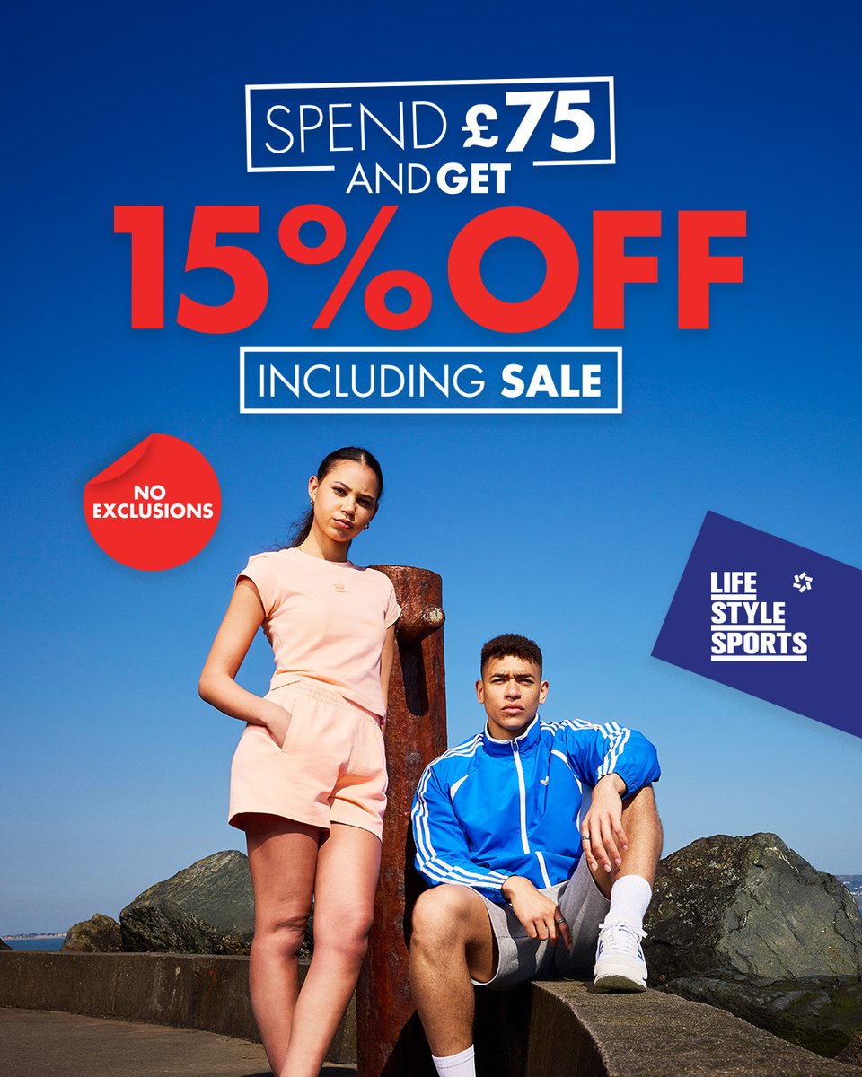 🔥 Limited Time Offer at Lifestyle Sports 🔥
Spend £75, get 15% OFF - No Exclusions!

📍 Lower Ground Floor

Don't miss out - offer won't last!
