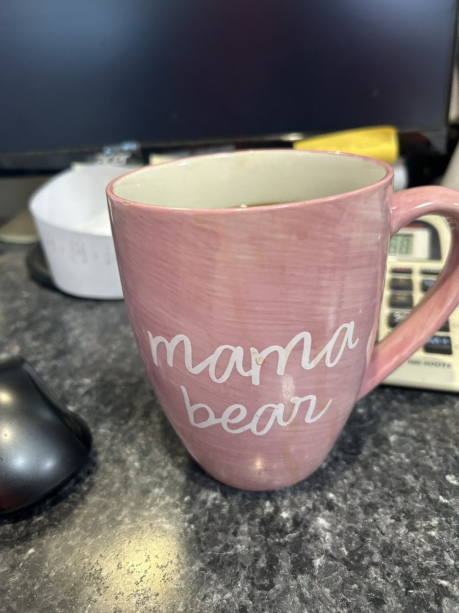 iamyourfarmer's tweet image. Mama Bear mugs could mean two pretty different things depending who is holding it. In this case it means my mug didn’t make the dish washer last night