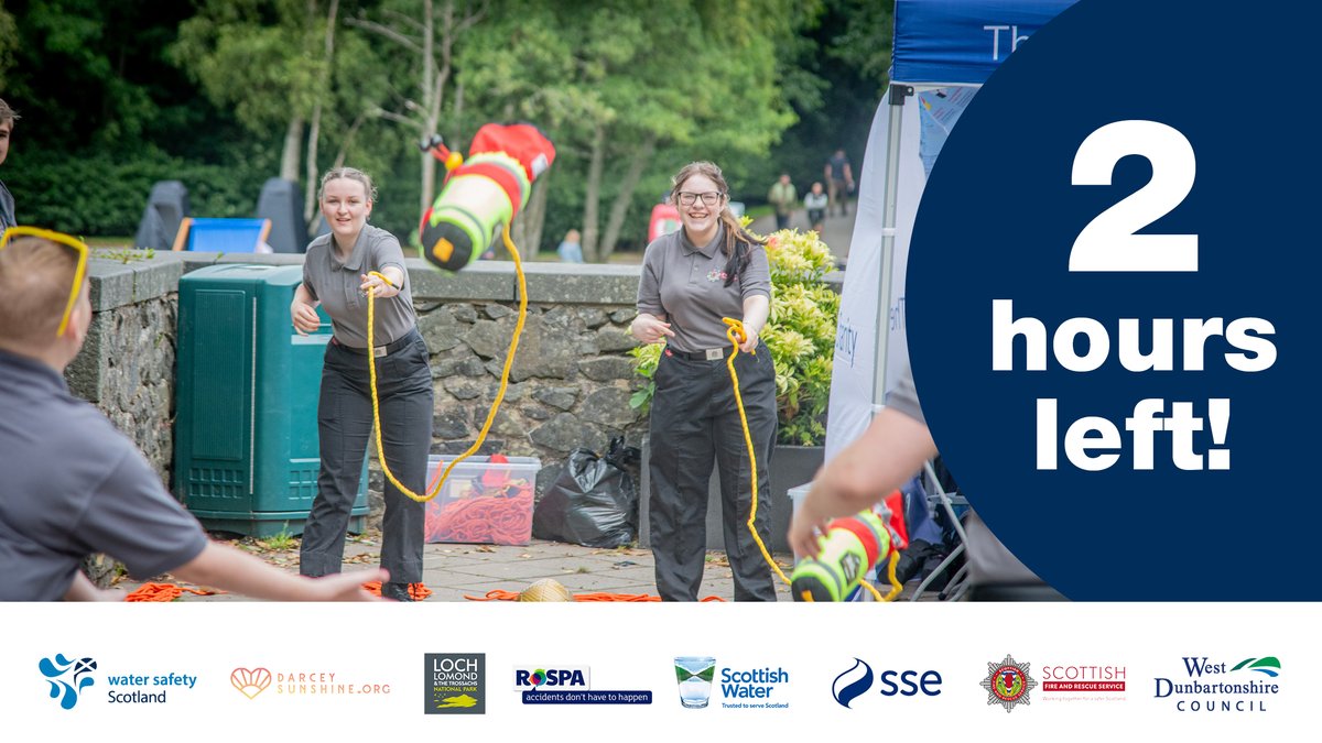 WaterSafetyScot's tweet image. Two hours left! It’s been a great day here at the Water Safety Open Day – we really hope that everyone has had fun and learned something about #WaterSafety and
#DrowningPrevention