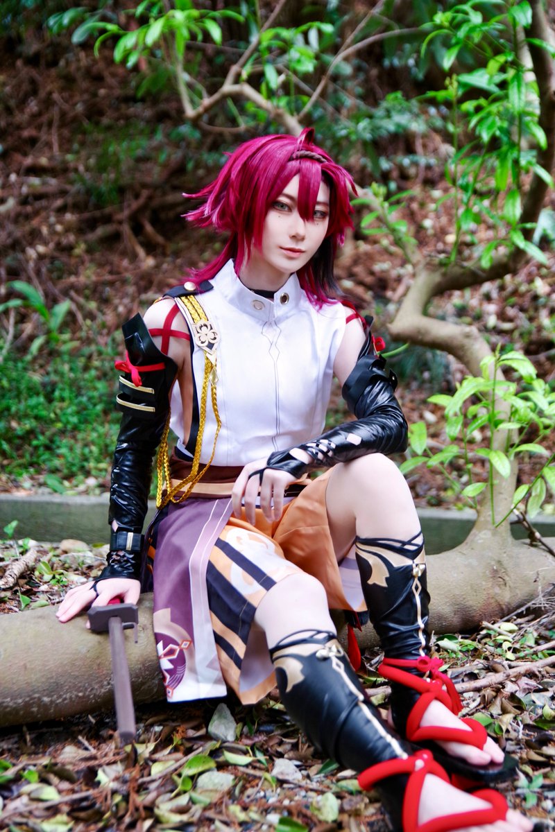 aun_chancos's tweet image. 【Cosplay ︎︎︎︎⟡ Genshinimpact】鹿野院平蔵
p.なべさん 様