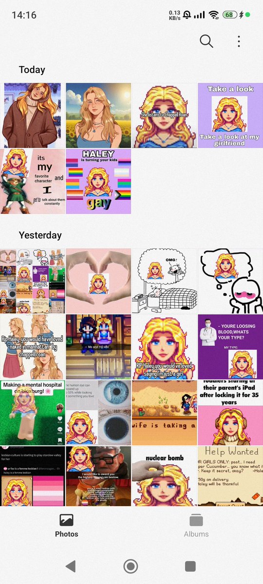 ziggspl0sion's tweet image. started playing stardew valley couple of days ago and now my gallery looks like this 😭