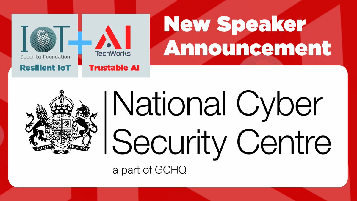 IoT_SF's tweet image. 𝗖𝗼𝗻𝗳𝗲𝗿𝗲𝗻𝗰𝗲 - 𝗥𝗲𝘀𝗶𝗹𝗶𝗲𝗻𝘁 𝗜𝗼𝗧 + 𝗧𝗿𝘂𝘀𝘁𝗮𝗯𝗹𝗲 𝗔𝗜
𝖲𝗉𝖾𝖺𝗄𝖾𝗋 𝖠𝗇𝗇𝗈𝗎𝗇𝖼𝖾𝗆𝖾𝗇𝗍 🎤
A senior representative from the National Cyber Security Centre will be speaking at this year's conference on why Hardware doesn't sell.
iotsf-ai.org