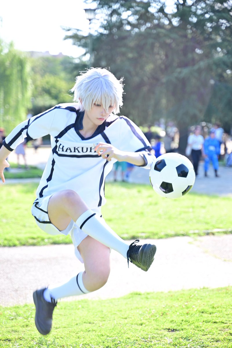fireflycos's tweet image. cosplay/BLUELOCK 白宝ﾕﾆ
凪誠士郎:ｹｲ
P:@TadaJunichi 
#アコスタ鶴舞 #いちにのたださん