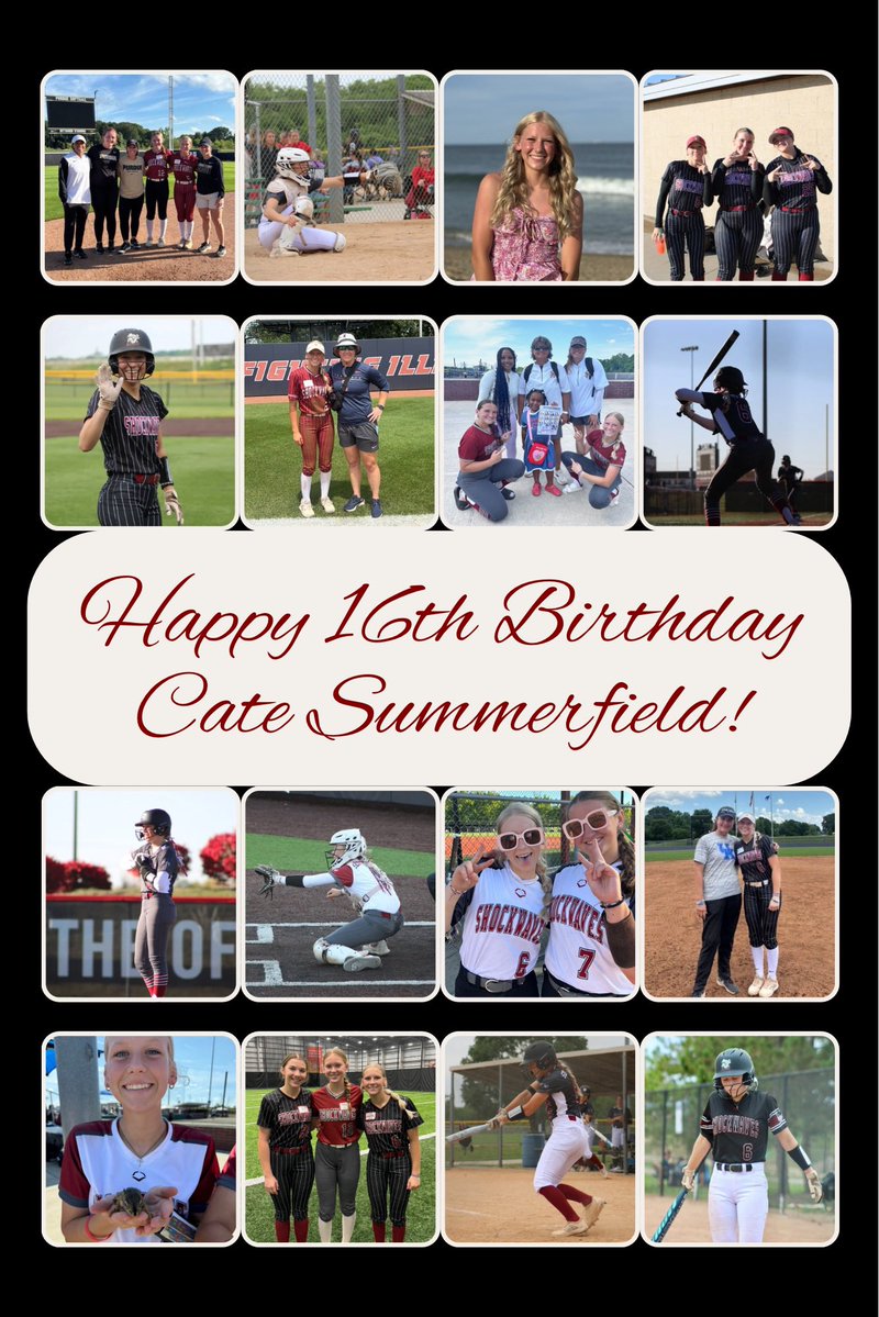 SW16uCarroll's tweet image. Sweet 16! Happy Birthday, Cate!
You’re stubborn, goofy, and always full of sass—and we wouldn’t change a thing! We have loved watching you grow into the strong, confident, and hilarious person you are. So proud of you! @summerfield2027
