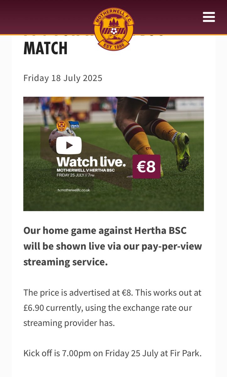 🤡🤡🤡🤡
<a href="/MotherwellFC/">Motherwell FC</a> ????? 
8€ just for a Test Match 😂🚨‼️