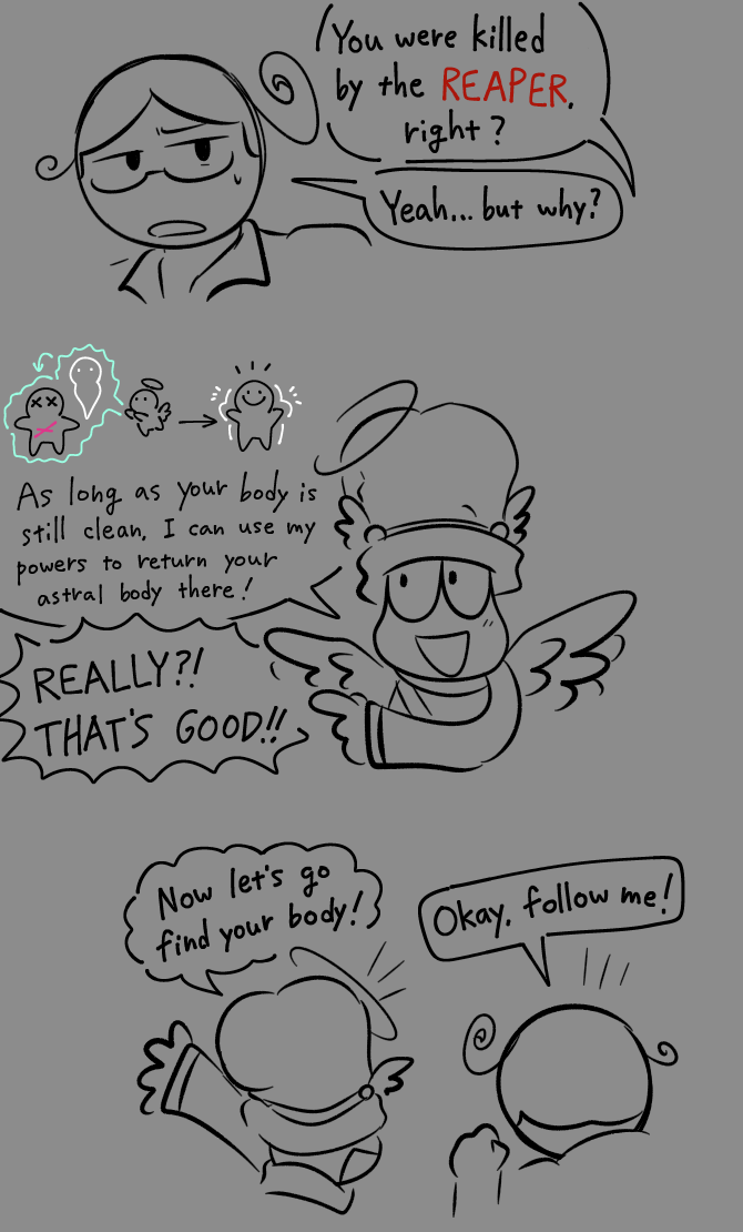 tukikage_1128's tweet image. David?! Bimpe?! Hooray!
...And short comic about them.
#DnB_Crying_Blue_Soul_AU