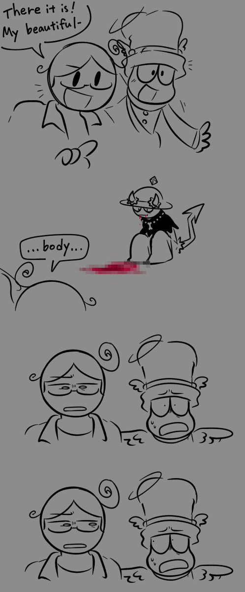 tukikage_1128's tweet image. David?! Bimpe?! Hooray!
...And short comic about them.
#DnB_Crying_Blue_Soul_AU