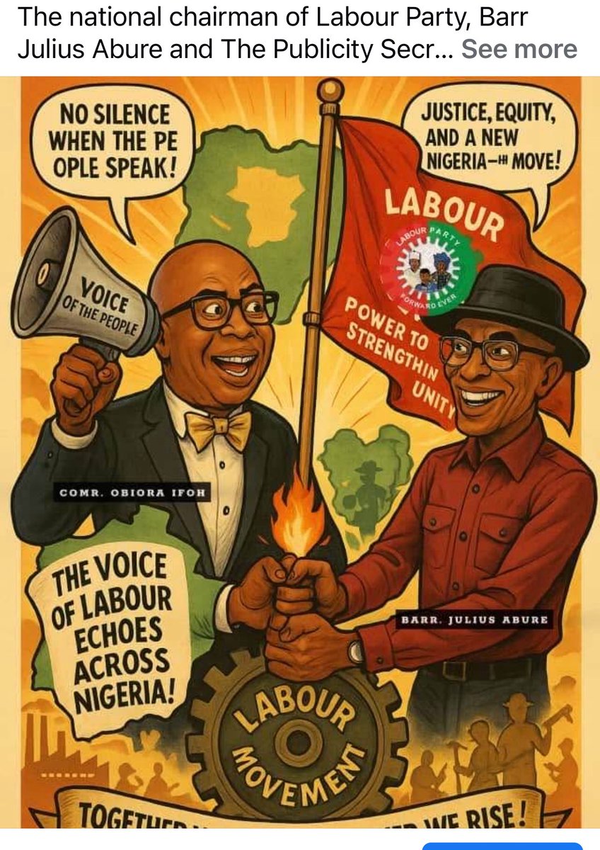 Barr Julius Abure, The National Chairman of Labour Party, and The Publicity Secretary Obiora Ifoh.

facebook.com/share/p/17B6i1…