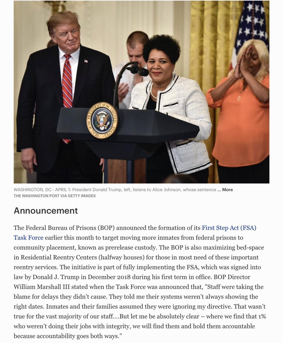 Really glad the Trump administration is prioritizing this. 

BOP/DOC computer systems not  accurately calculating inmates' release dates is a shockingly widespread problem. Lots of people are spending more time in prison than they are required to, because of these errors.