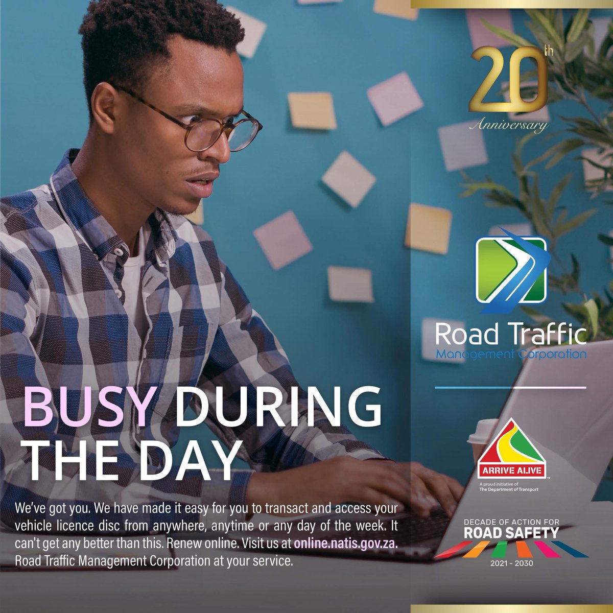 TrafficRTMC's tweet image. We’ve got you. We have it easy for you to transact and access your vehicle licence disc from anywhere, anytime or anyday of the week. It can’t get any better than this. Renew online, visit us at natis.gov.za
#OnlineRenewal #onlineservices #NaTIS #SaferRoads