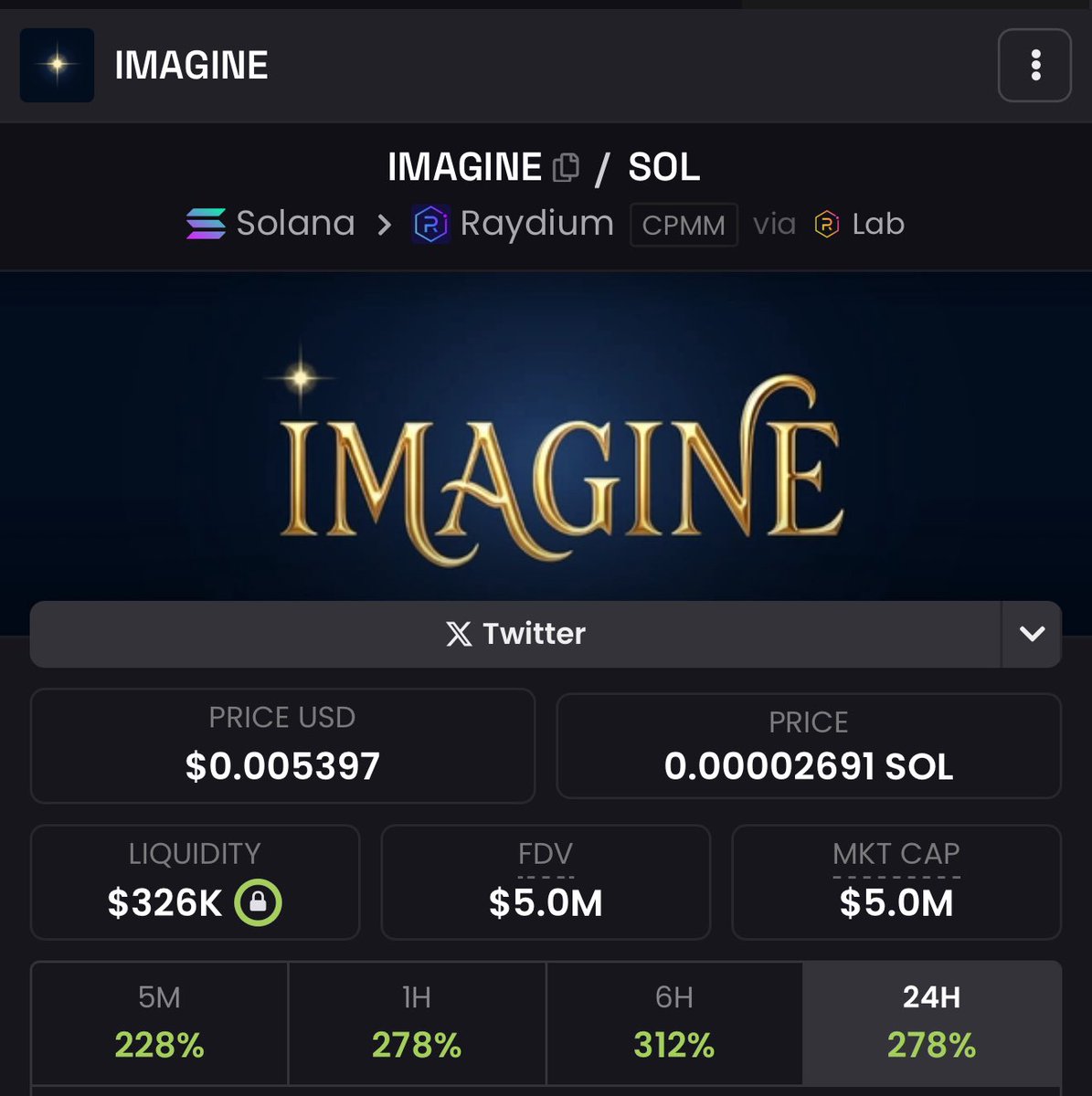 again, #imagine will send to OMG levels