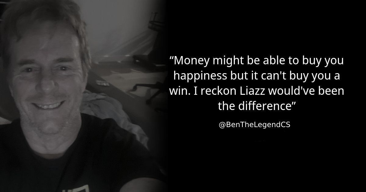 zap (@zapdisbruv) on Twitter photo ๐๏ธ We asked <a href="/BenTheLegendCS/">BenTheLegend</a> for his thoughts on <a href="/FlyQuestCS/">FlyQuest CS</a>'s recent performance in Cologne #IEM
๐ธ๐ฏ
Brutal as always from the man. ๐๏ธ We asked <a href="/BenTheLegendCS/">BenTheLegend</a> for his thoughts on <a href="/FlyQuestCS/">FlyQuest CS</a>'s recent performance in Cologne #IEM
๐ธ๐ฏ
Brutal as always from the man.
