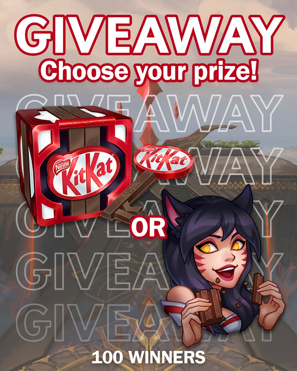 KITKATGaming's tweet image. Let's get ready for the #LEC Summer Split! ☀️
To sweeten the start, you have the chance to win either a Break Emote or a KitKat Hextech Chest! 🍫
To participate:
➡️ Follow @KITKATGaming
➡️ Like, retweet, and comment 🦊 for the Emote or 🔑 for the Chest!